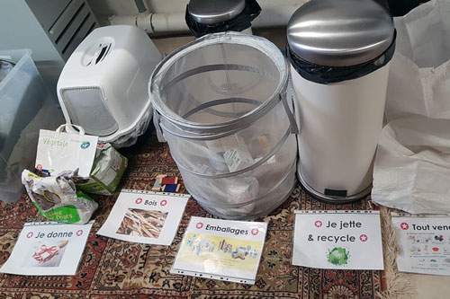 5 caisses tri selon la méthode star : garder stocker donner vendre recycler