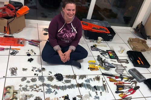 Mission fourmi: rangement vis écrou outils