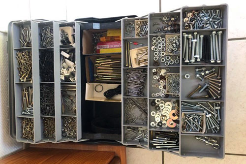 Rangement de la caisse à outils